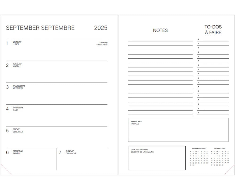 Pierre Belvedere Academic Agenda 2025-2026 - Green Mushrooms - A5 - Blesket Canada