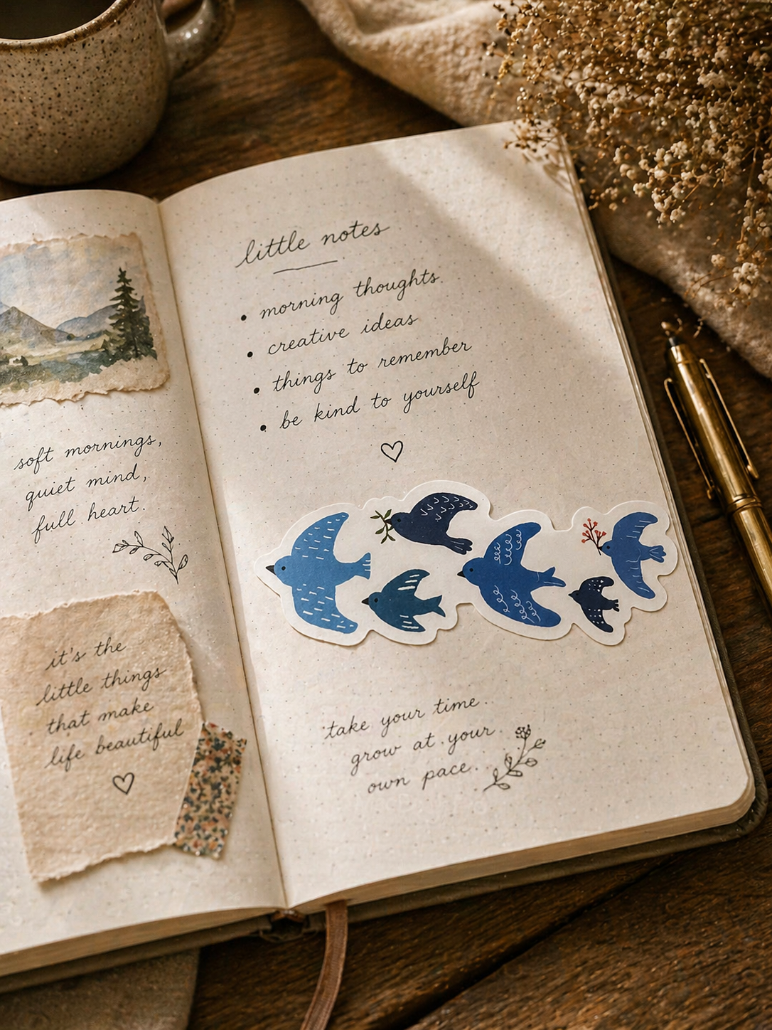 Hello Lovely Little Lovely Sticker – Blue Birds - Blesket Canada