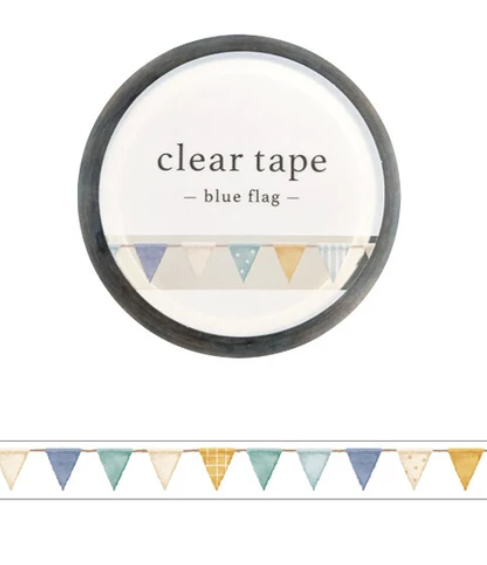 Mind Wave Washi Tape – Blue Flag - Blesket Canada