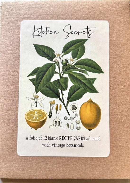 Firefly Notes - Botanical Recipe Card Set – 12 Cards + Banana Bread Recipe - Blesket Canada