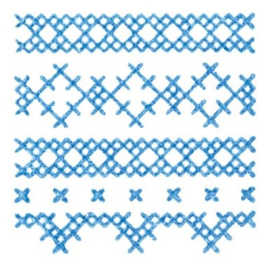 KING JIM Ice Stamp Transparent Stamp - Cross Stitch (1 Piece Only) - Blesket Canada