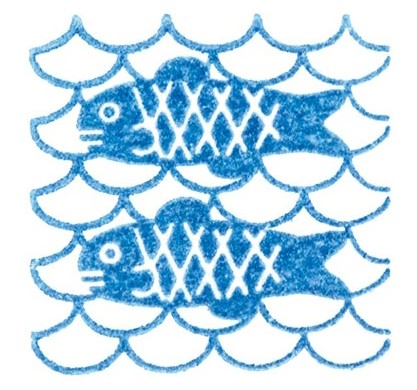 KING JIM Ice Stamp Transparent Stamp - Fish (1 Piece Only) - Blesket Canada
