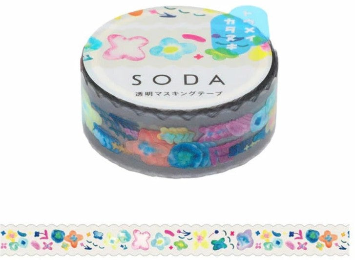 KING JIM SODA Transparent Masking Tape – Hitotoki Petal - Blesket Canada