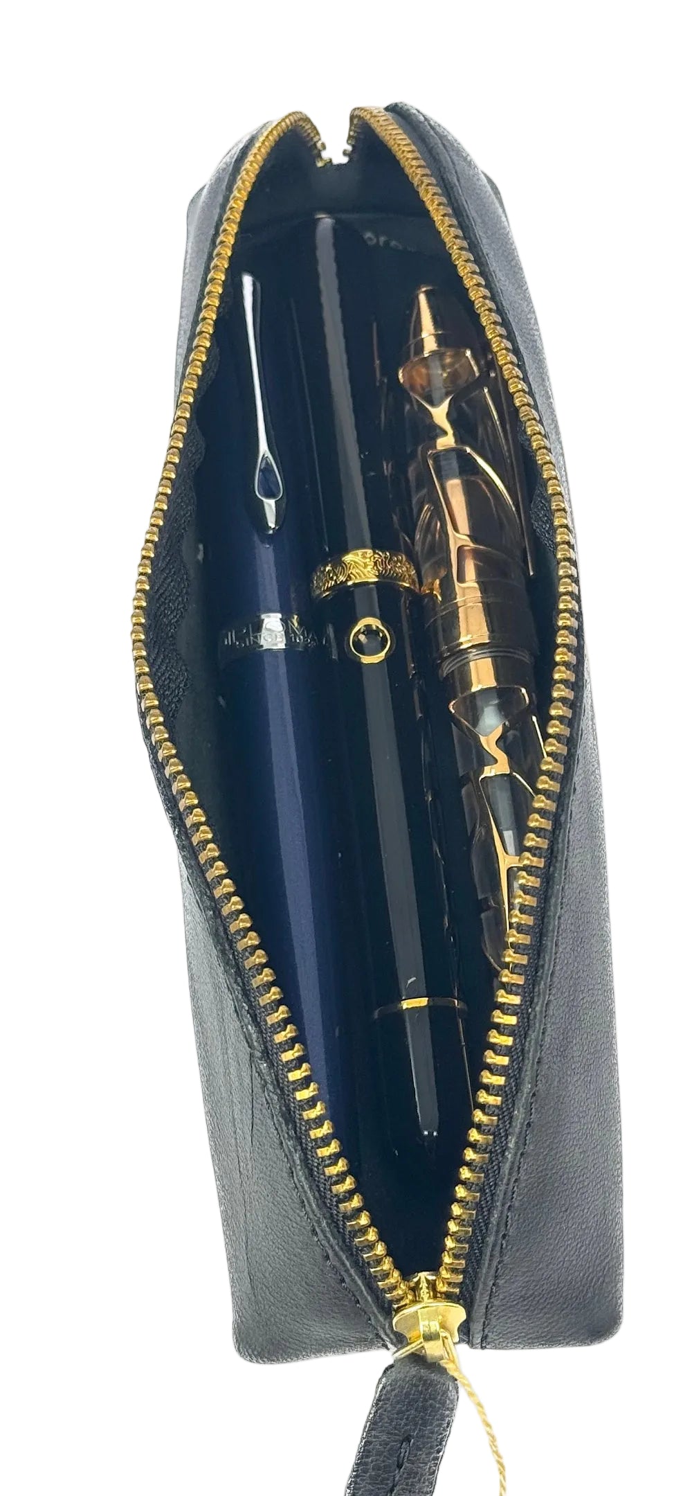 Clairefontaine Flying Spirit Leather Triangular Pen Case Black - Blesket Canada