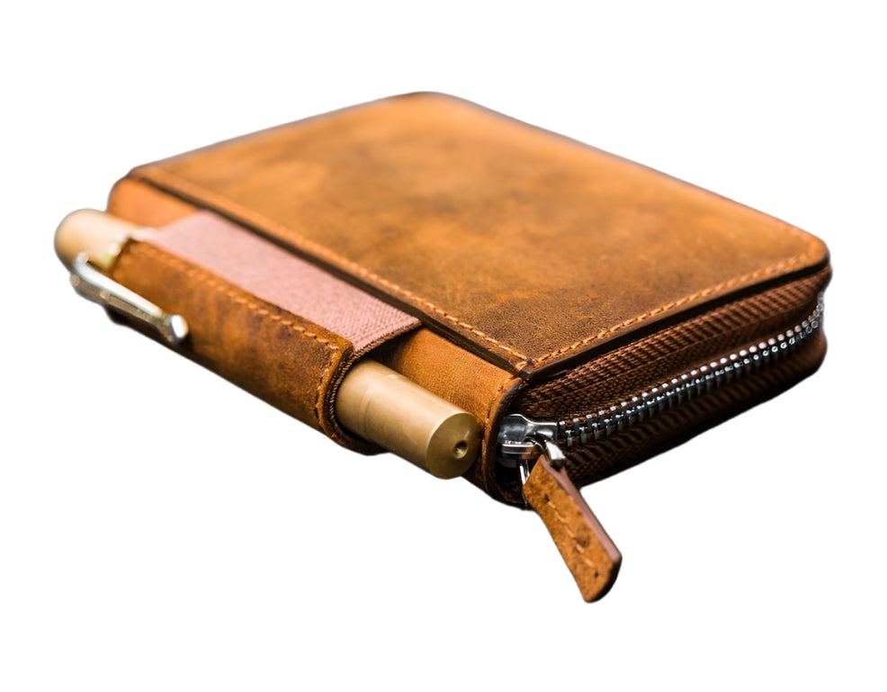 Galen Leather - EDC Wallet - Crazy Horse Brown - Blesket Canada