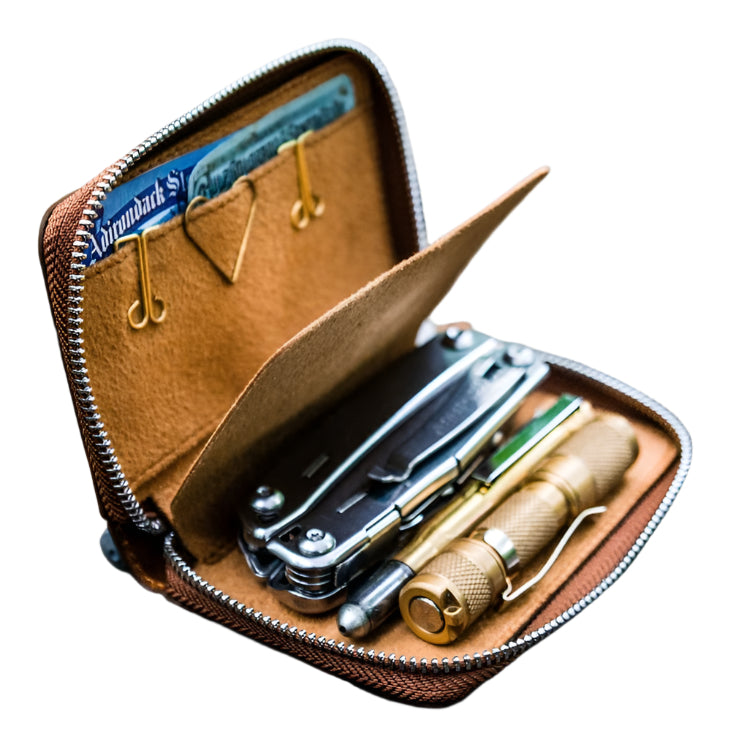 Galen Leather - EDC Wallet - Crazy Horse Brown - Blesket Canada
