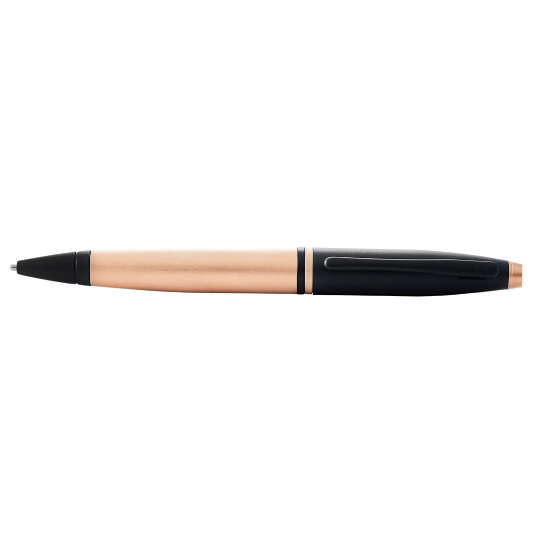 Cross Calais Brushed Rose Gold / Black Lacquer Ballpoint