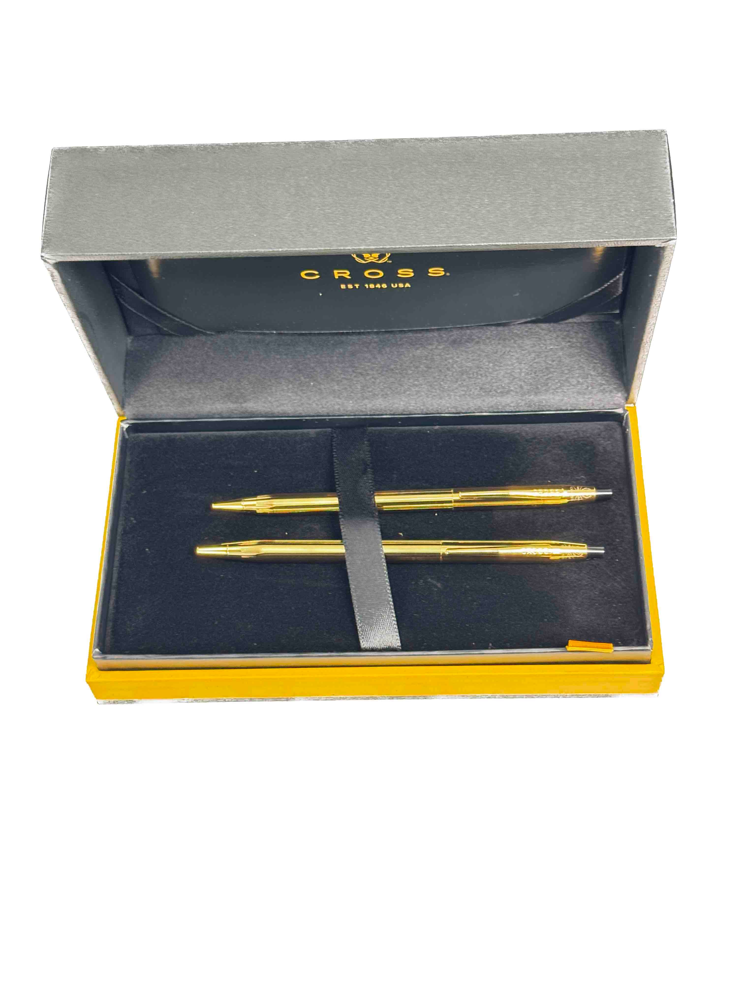 Cross Classic Century 23kt Gold plated Set BP & Pencil 0.7mm - Blesket Canada