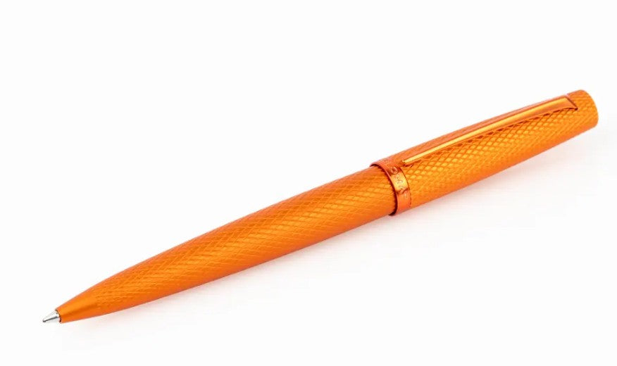 Diplomat Viper Guilloche Ballpoint Pen - Orange - Blesket Canada