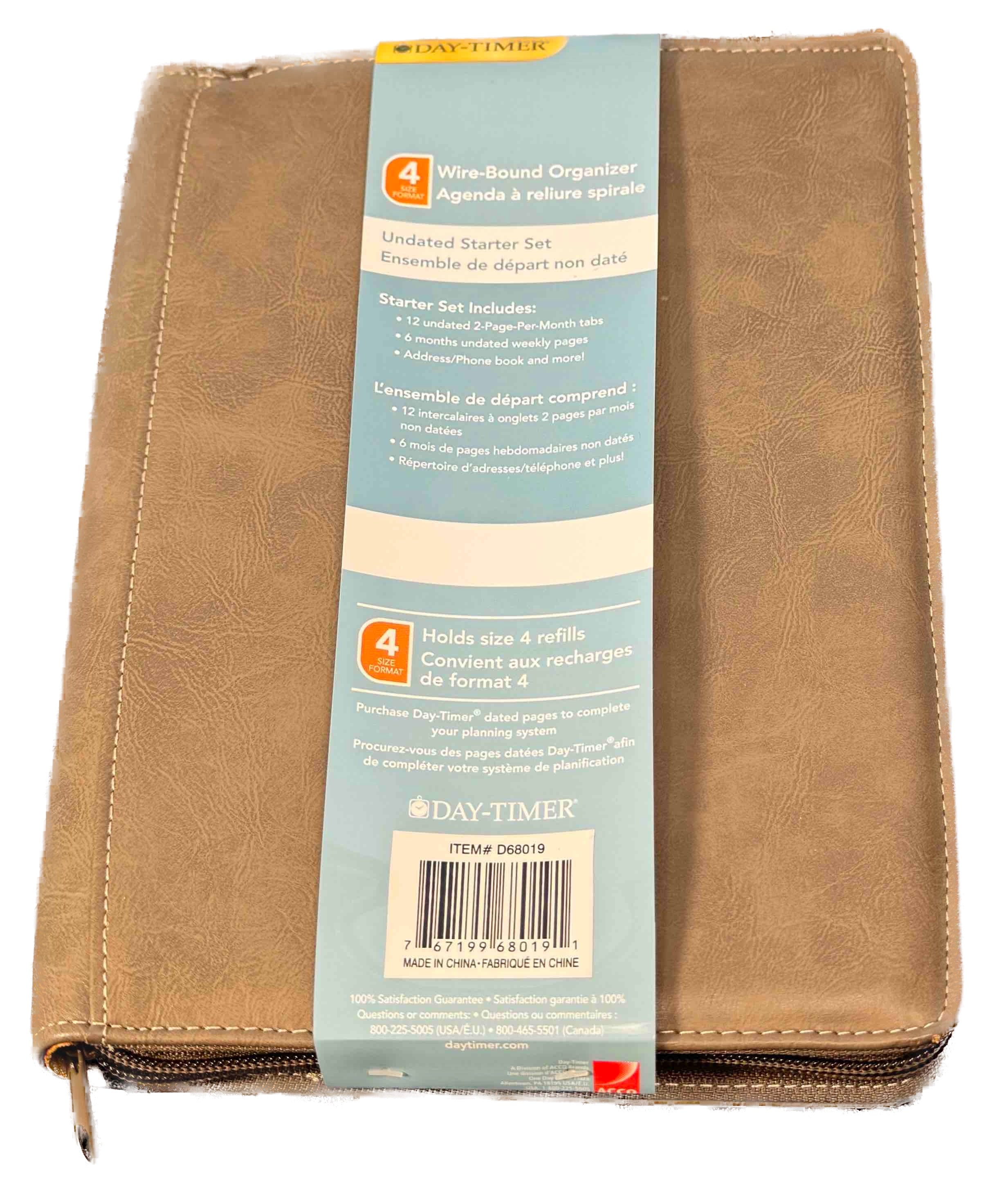 Day-Timer - Undated Starter Set - Tan - Blesket Canada