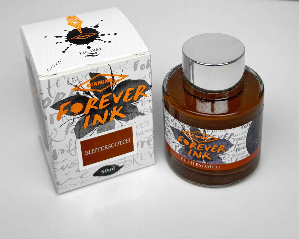 Diamine Forever Ink 50mL - Permanent Pigment Multi-use Ink - Butterscotch - Blesket Canada
