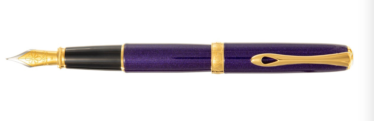 Diplomat Excellence A2 Violet Rain Fountain Pen - Blesket Canada