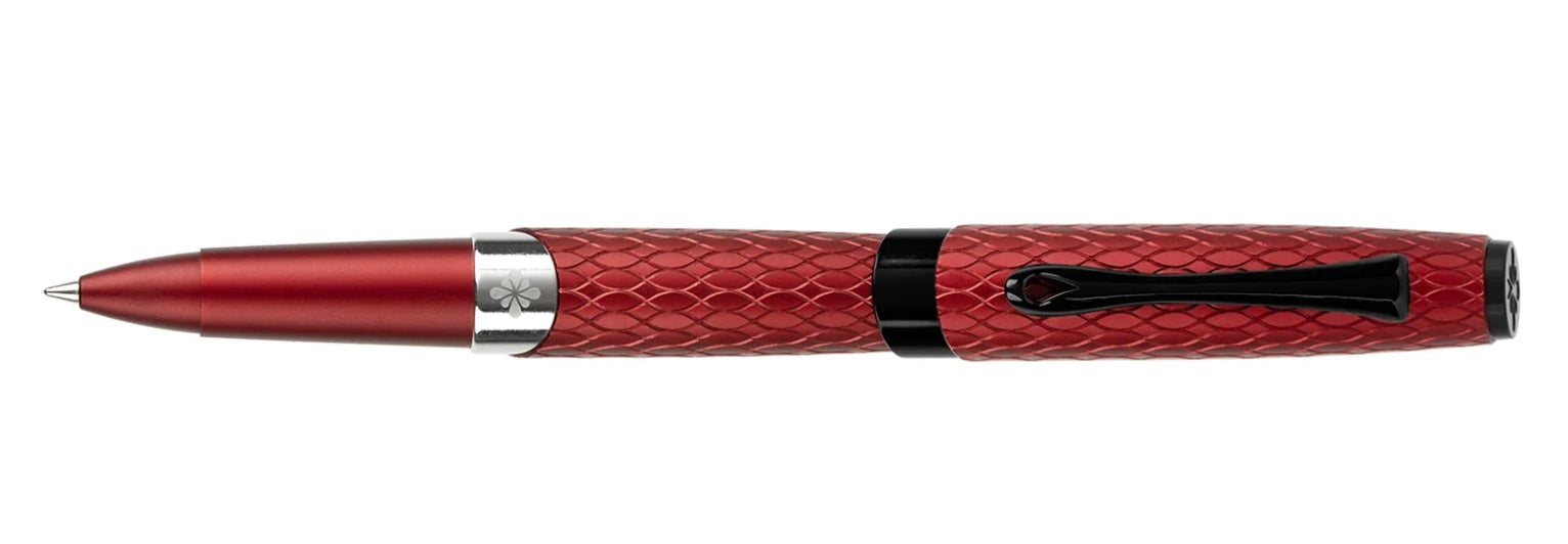 Diplomat Rollerball Cobra Guilloche Burgundy - Blesket Canada