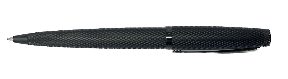 Diplomat Viper Guilloche Ballpoint Pen - Black - Blesket Canada