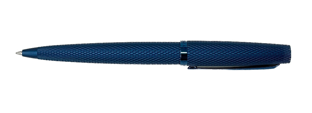 Diplomat Viper Guilloche Ballpoint Pen - Blue - Blesket Canada
