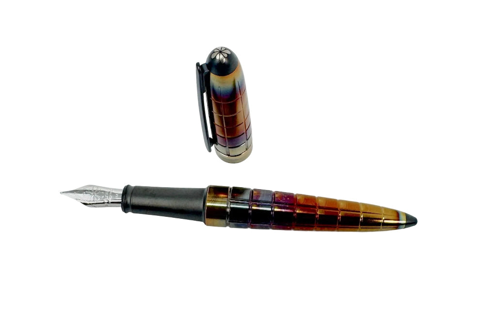 Diplomat Aero Rhombus Flame Fountain Pen - Blesket Canada
