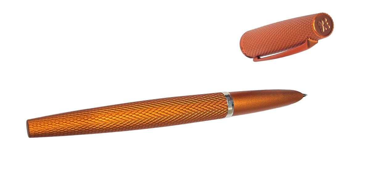 Diplomat Viper Guilloche Fountain Pen - Orange - Blesket Canada
