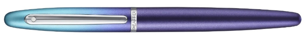 Sheaffer VFM Expressions Gradient Blue and Chrome Trims PVD Fountain Pen - Blesket Canada