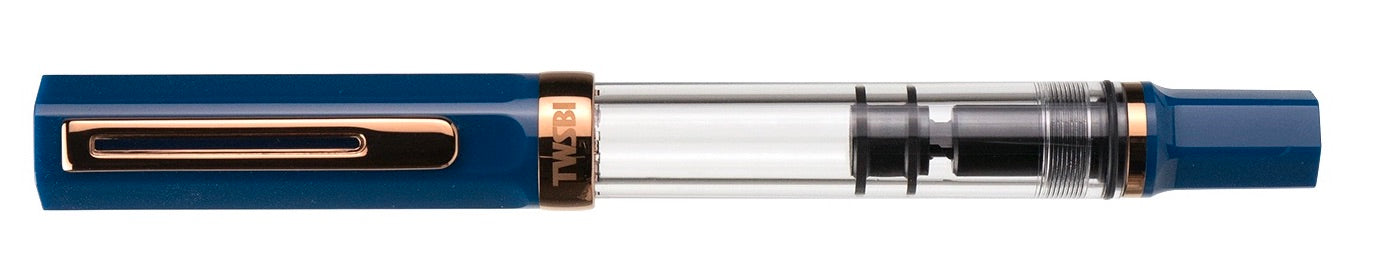 TWSBI ECO Indigo Blue w/Bronze Trim Fountain Pen - Blesket Canada