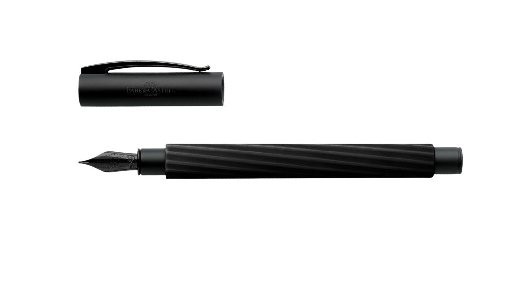 Faber-Castell Ambition Italic Obsidian Black Fountain Pen (SPECIAL EDITION) - Blesket Canada