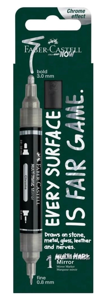 Faber-Castell Multimark Acrylic Mirror Marker Dual Tip - Blesket Canada