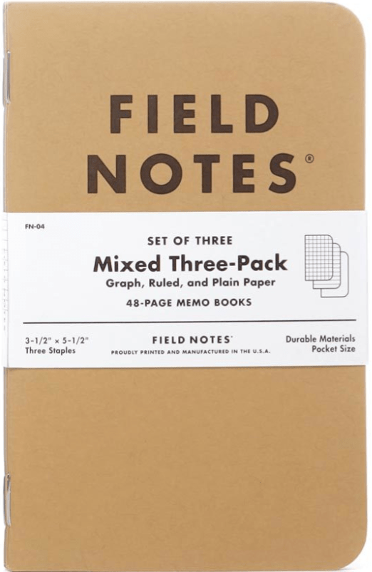 Field Notes Original Kraft Notebook - 3 pack - Blesket Canada