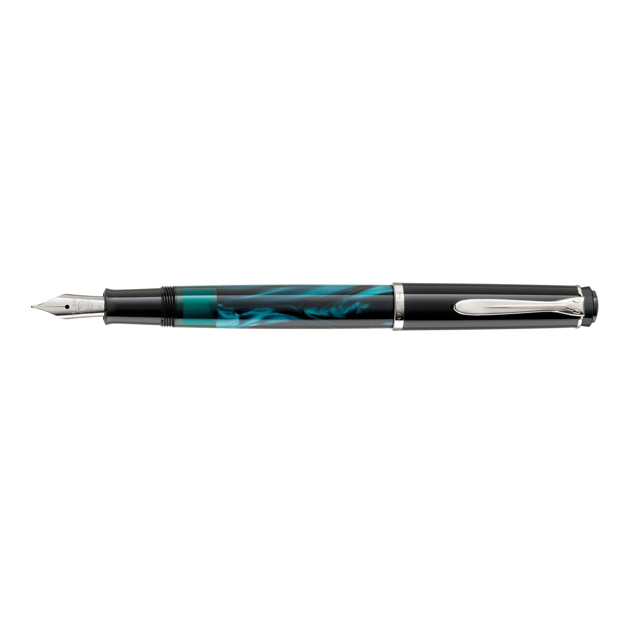 Pelikan Classic M205 Marbled Petrol Fountain Pen - Blesket Canada