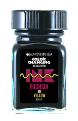 Monteverde Color Changing Ink 30ml - Fuchsia to Yellow - Blesket Canada
