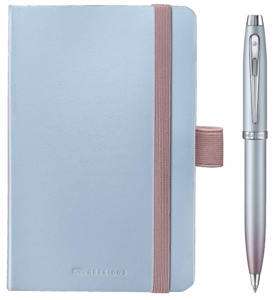 Sheaffer 100 Expressions Pearlised Ballpoint Pen and Small Notebook Gift Set - Blesket Canada