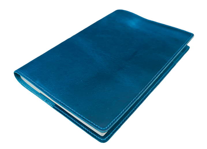 Galen Leather - Slim A5 Notebook/Planner Cover - C.H. Ocean Blue - Blesket Canada
