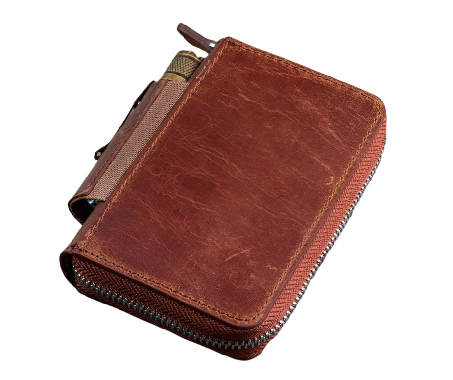 Galen Leather - EDC Wallet - Crazy Horse Tan - Blesket Canada