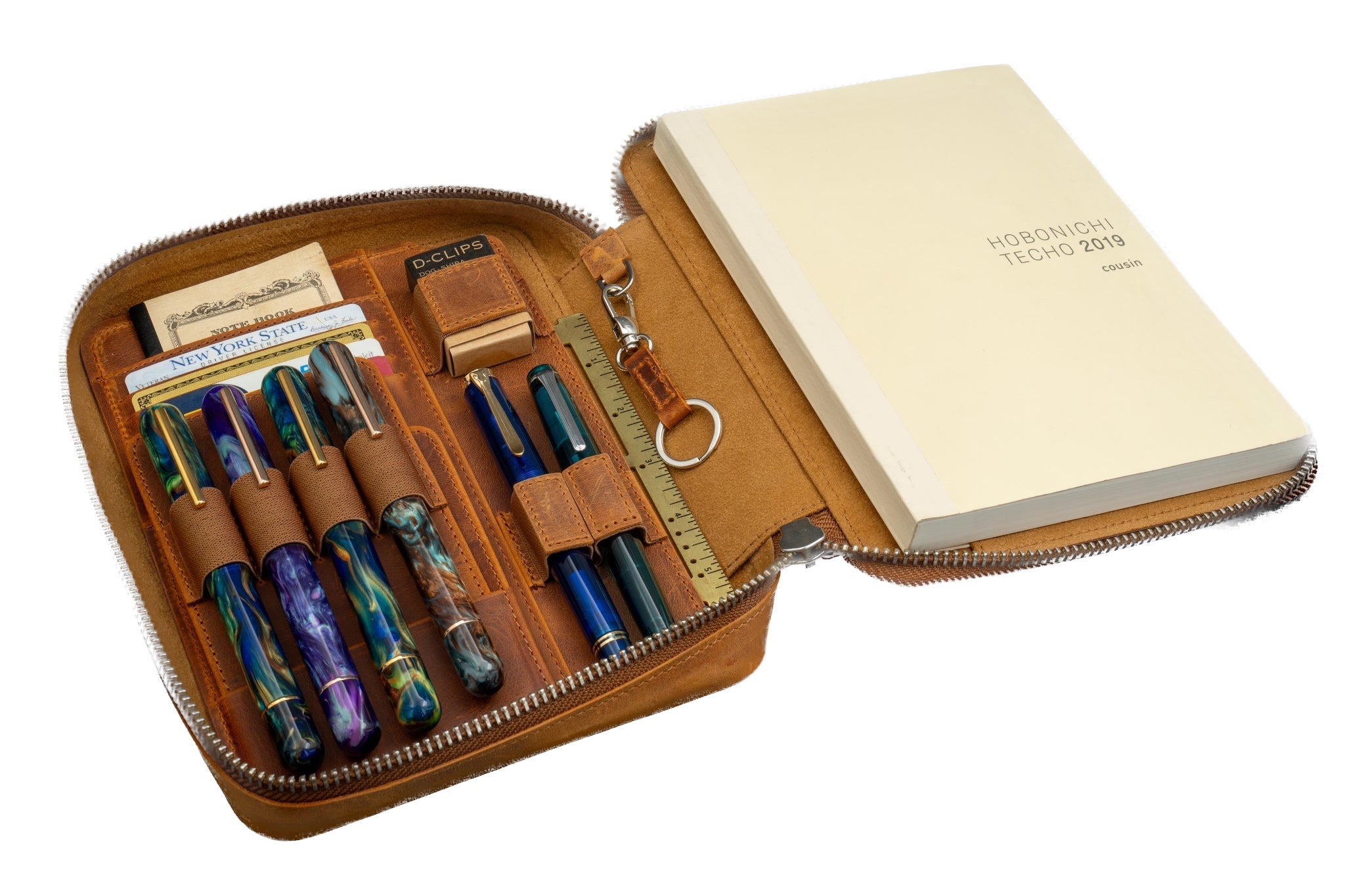 Galen Leather Expansi-Folio Wide A5 Zip Folio - C.H. Brown - Blesket Canada