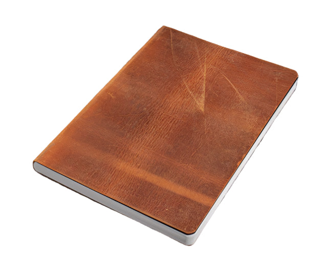 Galen Leather Notebook - Tomoe River Paper in Crazy Horse Brown - A5 - Blesket Canada