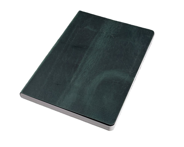 Galen Leather Notebook - Tomoe River Paper in Crazy Horse Forest Green - A5 - Blesket Canada