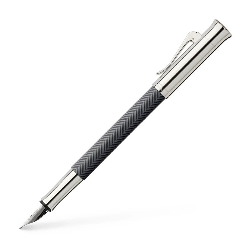 Graf von Faber-Castell Guilloche Ciselé Anthracite Fountain pen - Blesket Canada