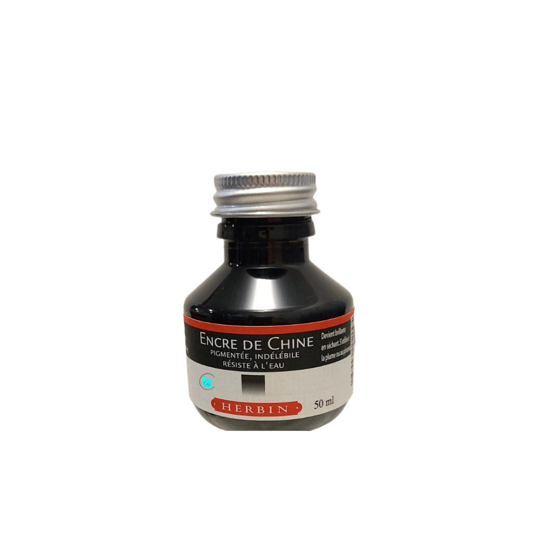 J. Herbin Ink 50ml India/China Ink Black - Blesket Canada