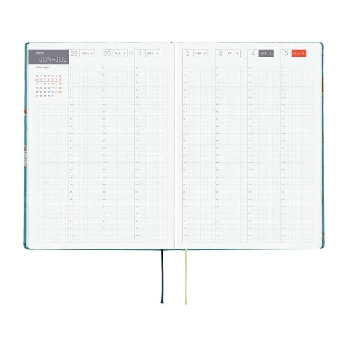 Hobonichi Techo 2026 HON Planner A5 (Daily) - Bow & Tie: In the forest - Blesket Canada