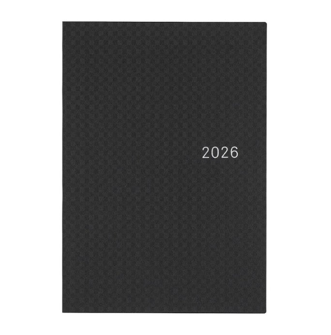 Hobonichi Techo 2026 HON Planner A5 (Daily) - Paper Series: Black Gingham - Blesket Canada