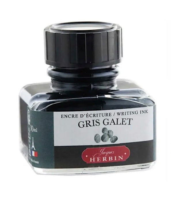 J. Herbin Fountain Pen Ink 30ml – Gris Galet (Pebble Grey) - Blesket Canada