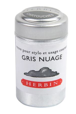 J. Herbin Six Ink Cartridges in a Cylindrical Tin - Blesket Canada