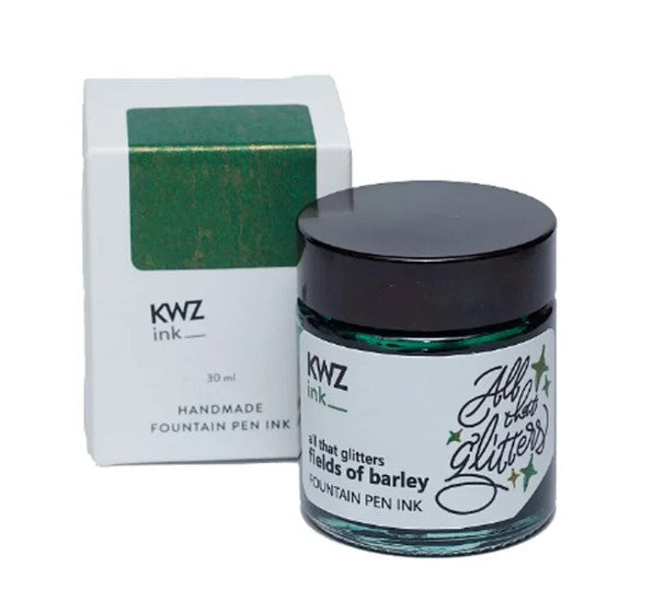 KWZ All That Glitters Fountain Pen Ink 30ml - Fields of Barley - Blesket Canada