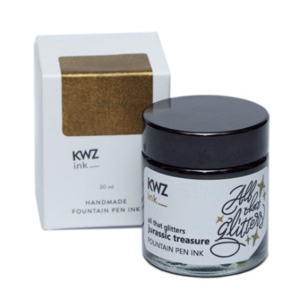 KWZ All That Glitters Fountain Pen Ink 30ml - Jurassic Treasure - Blesket Canada