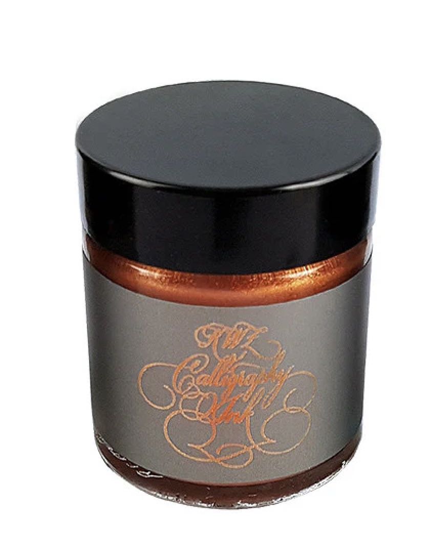KWZ Calligraphy (Dip Pen) ink bottle 25mL - Copper Red - Blesket Canada