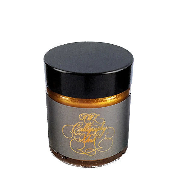 KWZ Calligraphy (Dip Pen) ink bottle 25mL - Yellow Gold - Blesket Canada