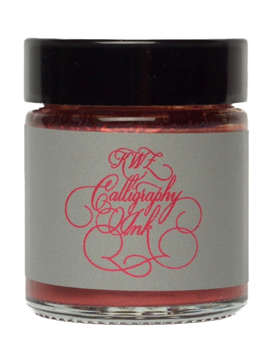 KWZ Calligraphy (Dip Pen) ink bottle 25mL - Mercury Red - Blesket Canada