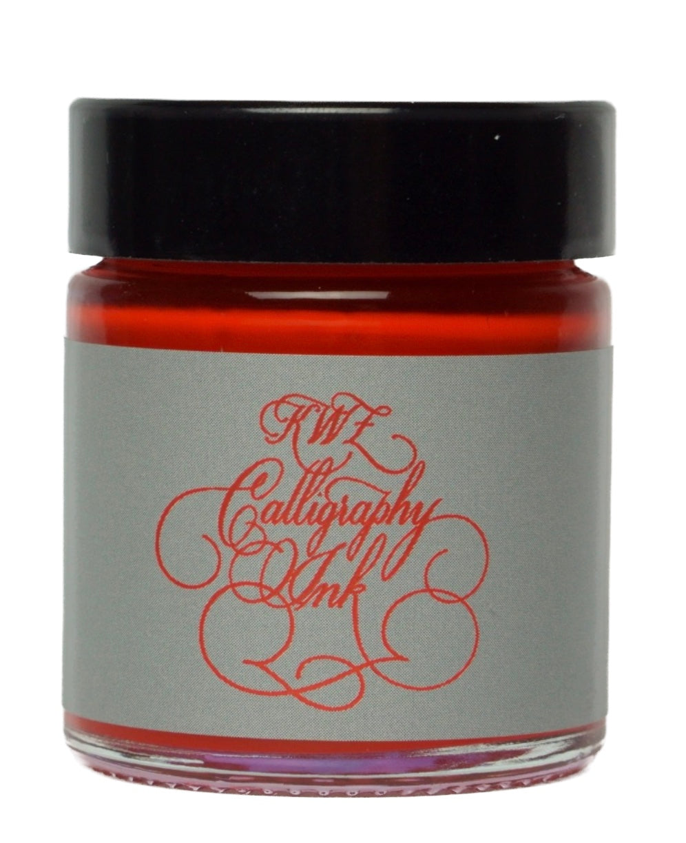 KWZ Calligraphy (Dip Pen) ink bottle 25mL - Red - Blesket Canada