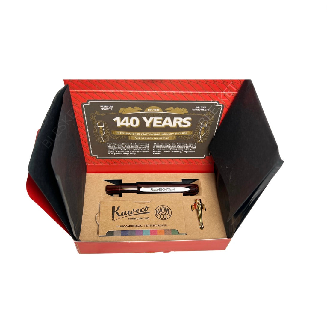 Kaweco Ebonit Sport Fountain Pen Set - 140th Anniversary Edition - Blesket Canada