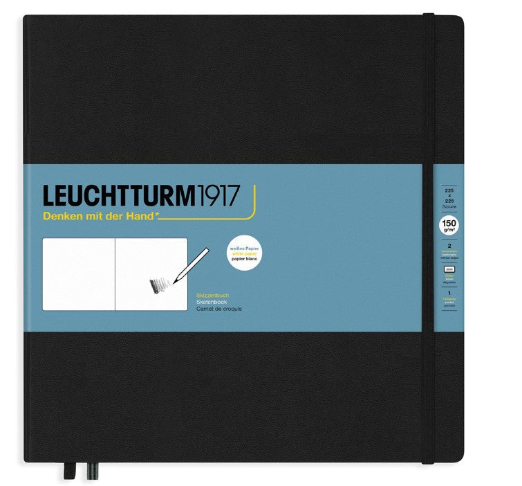 LEUCHTTURM1917 Hardcover Sketchbook Square (225 x 225 mm) - Forest Green - Blesket Canada