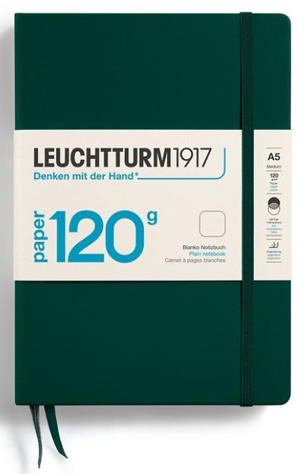 LEUCHTTURM1917 Hardcover Notebook Dotted 120G Edition Medium A5 - Forest - Blesket Canada