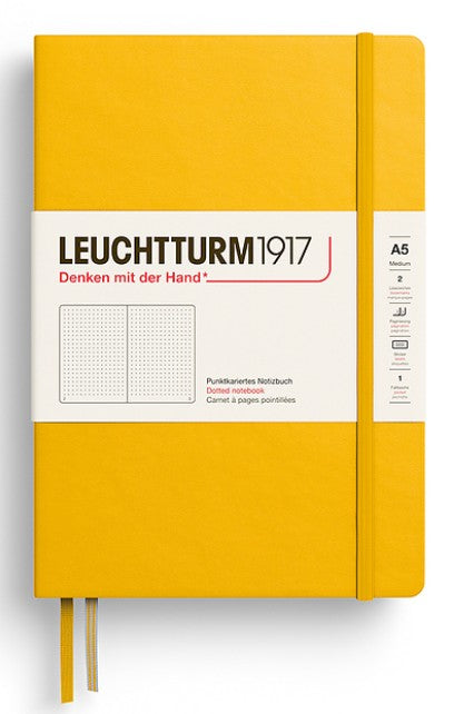 LEUCHTTURM1917 Hardcover Medium Notebook A5 Dotted - Sunflower - Blesket Canada
